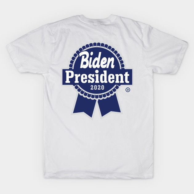 Biden Blue Ribbon Beer (back print) by skittlemypony